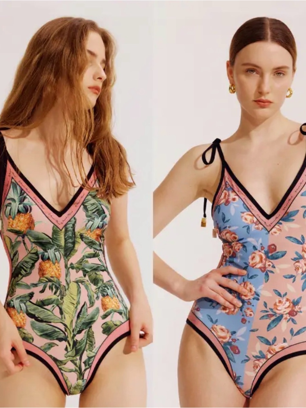 Tropical Pineapple One-Piece Swimsuit - Pink